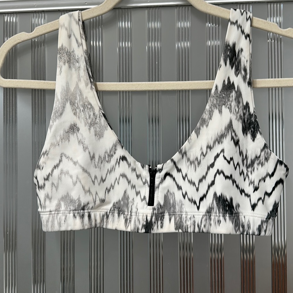 Stone Fox Swim Bikini Top & Bottom with zipper detail